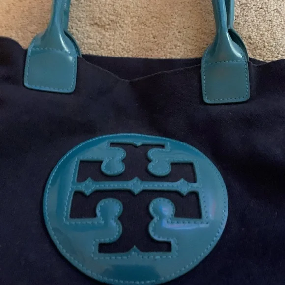 Tory Burch Blue and Black Women's Tote Bag - Picture 3 of 9